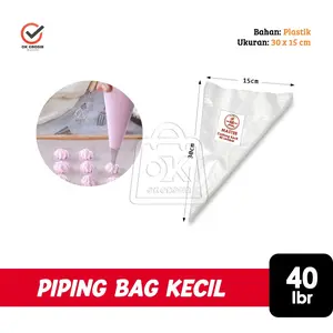 Plastik Segitiga Piping Bag / Plastik Contong Kecil Isi 40
