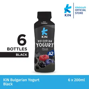 KIN BULGARIAN YOGURT BLACK (6x200 ML)