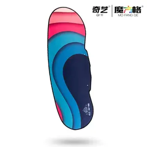 Matras Lomba Permainan Magic Cube Puzzle Kubus QiYi Flash Stacking Mat Alas Karpet - Terraced Rainbow