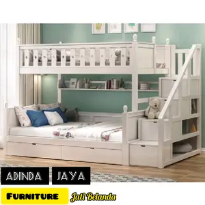 dipan anak tingkat ukuran 100×200 & 120×200×195 tinggi pagar atas 60cm
