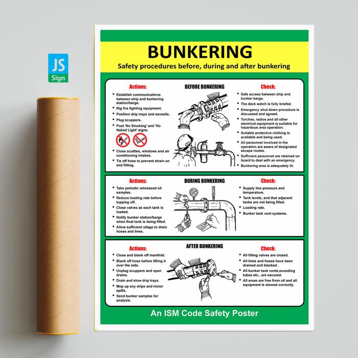 Jual POSTER SAFETY K3 IMO - BUNKERING - A3(45x30cm) - Kota Malang - JS ...