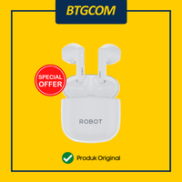 Gambar ROBOT WIRELESS EARPHONE AIRBUDS T60 ORIGINAL TWS BLUETOOTH - Hitam dari btgcom Kota Denpasar 3 Tokopedia