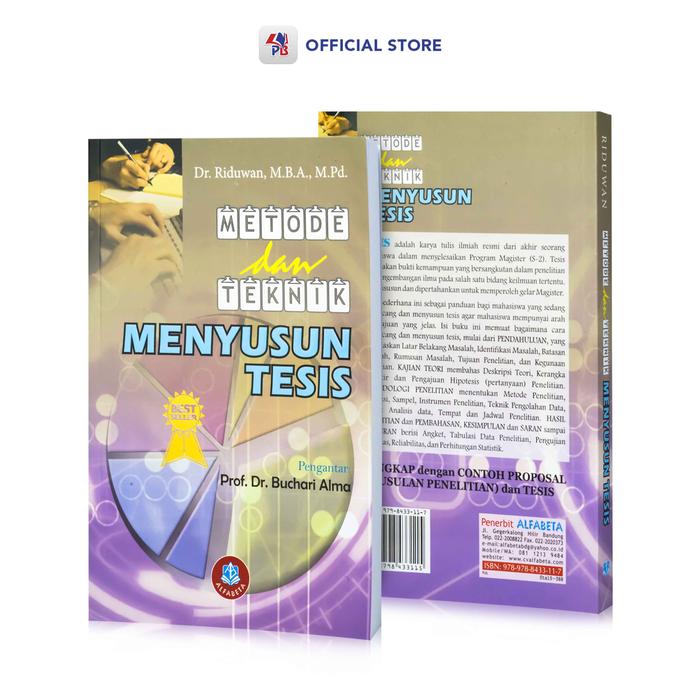 Gambar Buku Metode Dan Teknik Menyusun Tesis / Alfabeta / ALFABETA - AB dari Pustaka Baru Press Kab. Bantul Tokopedia