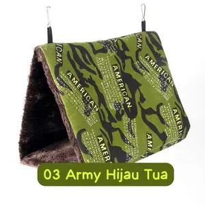 Hammock 03 Army Hijau Mainan Tempat Tidur Burung Parrot SG AVR-LL-0135