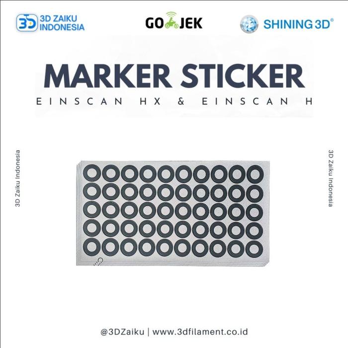 Gambar Original Einscan HX and Einscan H 3D Scanner Marker Sticker - Isi 144 Markers dari 3D Zaiku Indonesia Kota Administrasi Jakarta Barat Tokopedia
