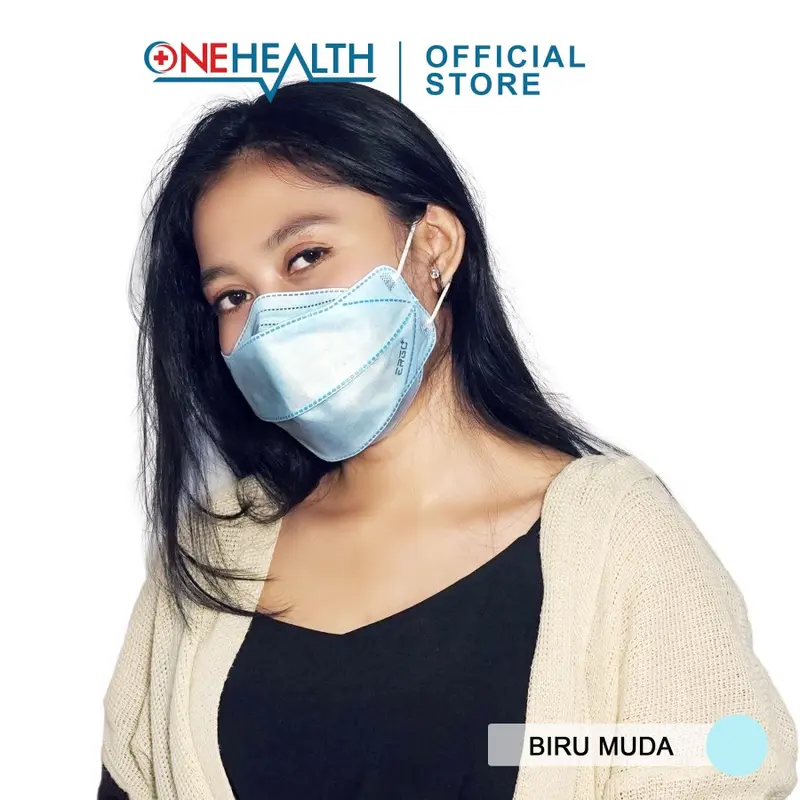 Onehealth Ergo+ 3ply 4D Earloop Surgical Face Mask / Masker Evoplusmed 3