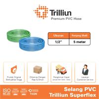 Gambar Selang Air PVC Trilliun Superflex 1/2" Inch - 5 Meter - Biru dari Trilliun Kab. Pasuruan 2 Tokopedia