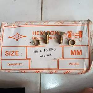Mur baut siku rak m8 x 1.5cm satuan kunci 12 UNS 4.6