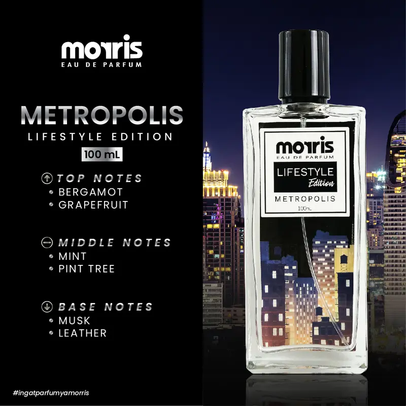 Morris Parfum Pria Lifestyle Edition 100 ml - Metropolis 3