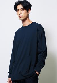 Gambar Thirdday MTM29 kaos LS long sleeve tangan panjang pria instacool navy - S dari THIRD DAY Kota Bandung 1 Tokopedia