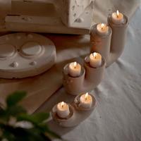 Gambar Candle Holder / Tempat Lilin U Jenggala Uwi 13 x 6 x 6 cm Krem dari Jenggala Keramik Bali Kab. Badung 4 Tokopedia