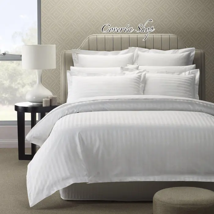 Duvet Cover - Quilt Cover Hotel - Cvc Katun BW Salur 290x230cm 0