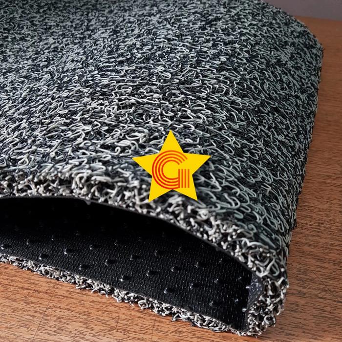 Gambar Karpet Karet Mie Bihun Premium Anti Slip ROLL 1,2x9m x18mm - HITAM ABU dari GudangKarpetNew Kota Tangerang Tokopedia