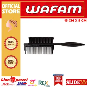 BRUSH SISIR 2 SISI POLOS / SIKAT FADE KUAS CUKUR BARBER PANGKAS SALON
