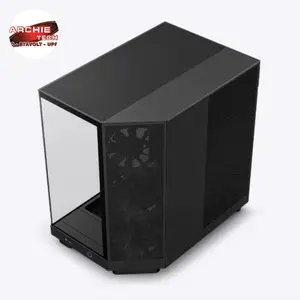 Casing NZXT H6 FLOW Non PSU + 3 FAN PC Case ATX Support