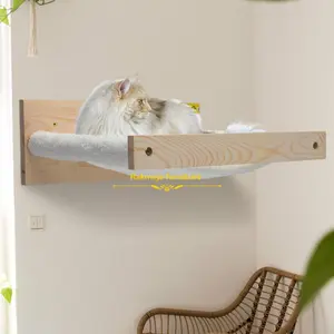 Hammock Kucing Gantung Dinding Premium dengan Desain Ergonomis
