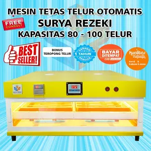 mesin penetas telur otomatis untuk telur ayam burung dan bebek kap 100