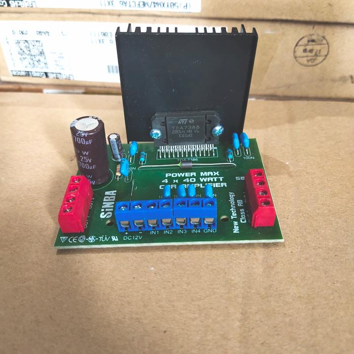 Gambar POWER DC 12V 4CH TDA7388 4X40Watt class AB miniatur ampli walet wallet dari KURNIA3 JAYA Kab. Magetan Tokopedia