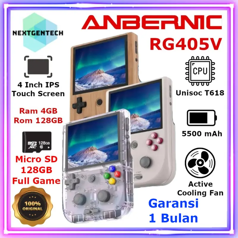 Anbernic RG405V Retro Handheld Game Console Portable Android 4GB 128GB 0
