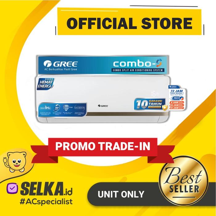 Gambar GREE AC COMBO S 1/2 PK + 3/4 PK 2 KONEKSI (GWC-0507CSS) INVERTER - Unit Only dari Selka ID Specialist AC Kota Administrasi Jakarta Barat Tokopedia