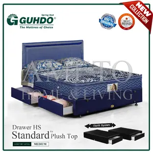 Spring Bed Guhdo Standard PlushTop 180x200 BS Drawer Prospine Full Set