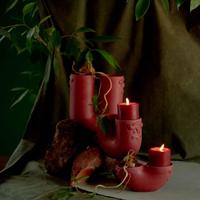 Gambar Candle Holder / Tempat Lilin U Jenggala Uwi 13 x 6 x 10 cm Merah dari Jenggala Keramik Bali Kab. Badung 4 Tokopedia
