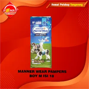 Popok Pampers Anjing Manner Wear Jantan Betina Dog Diapers