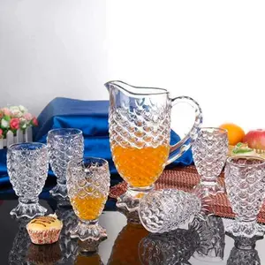 Picher Crystal Set Water jug Set Tea Pot Glass Set Hampers Glass Set
