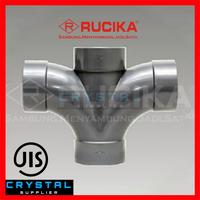 Gambar LARGE RADIUS DOUBLE TEE RUCIKA 3 x 2" inch D WLT PVC / DWLT / DWL T dari Crystal Supplier Kota Semarang 1 Tokopedia