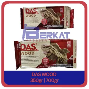 DAS Clay WOOD Modelling Air Drying / Tanah Liat Warna Serat Kayu