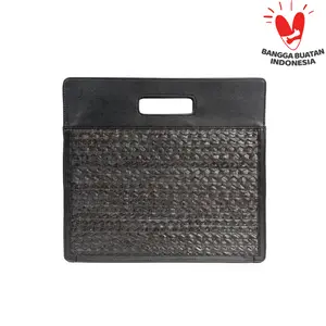 Tas Dokumen Anyaman Purun untuk Kerja & Travel Du Anyam – Braided Document Bag Black Series