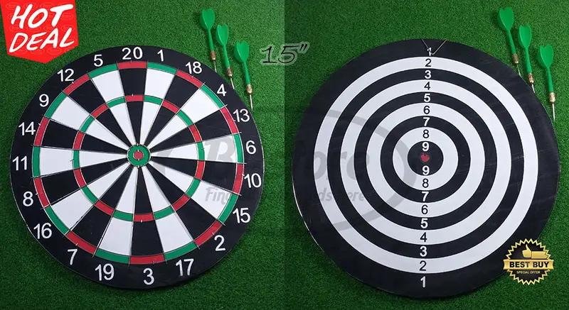 Papan Dart 17" Dart Board Game 17" Murah Mantap Free Plastic dart 0
