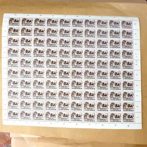 Prangko INDONESIA. BANTENG 50 SEN c.t. RIAU. Fullsheet 100 prangko