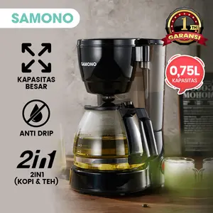 Samono Coffee Maker Mesin Kopi Multifungsi 2 in 1 Anti Bocor SW-CMB06B