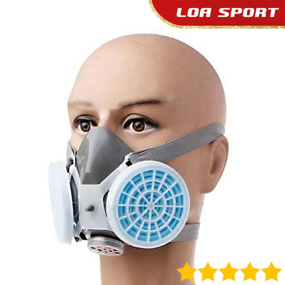 Masker Gas Industri Anti Debu Asap Zat Kimia Bahan Elastis