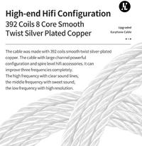 Gambar JCALLY TC50 OFC Silver Plated CS43131 Type C High-End Upgrade Cable - QDC  dari JCALLY Audio Store Kota Administrasi Jakarta Barat 2 Tokopedia