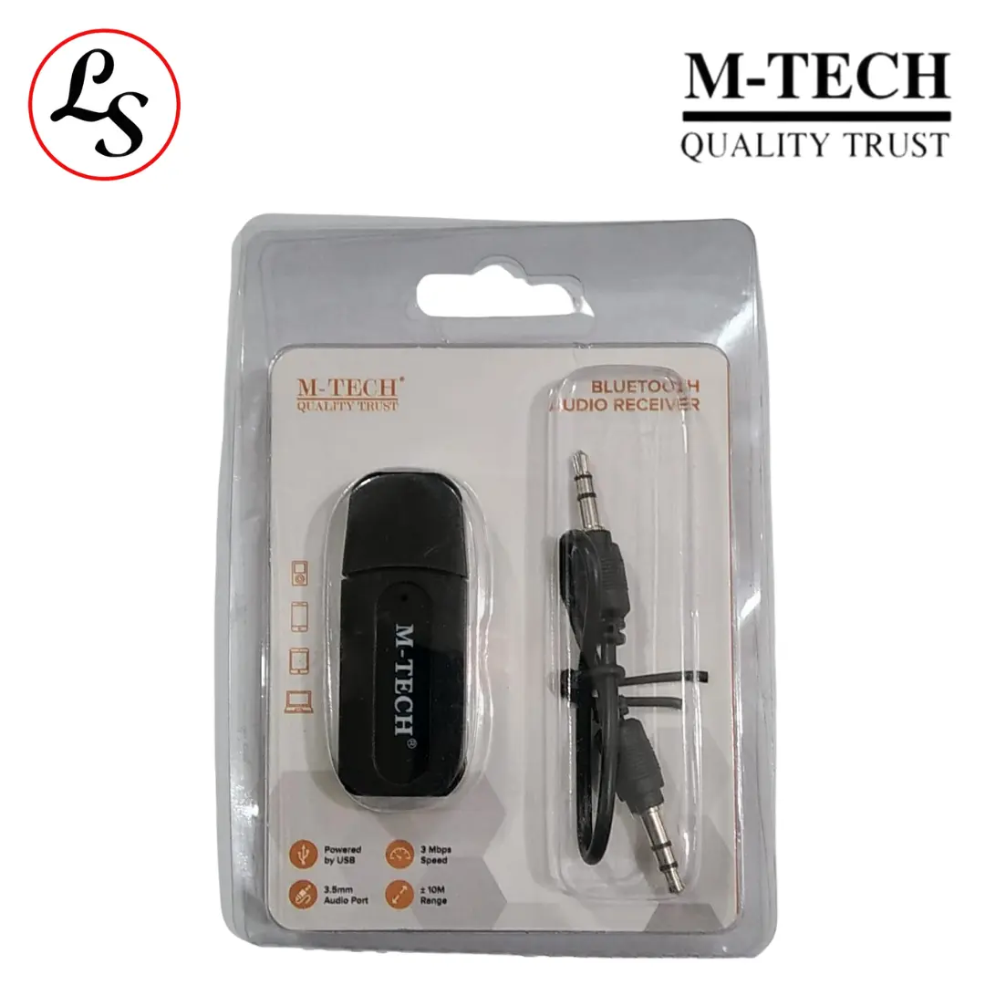 MTECH BLUETOOTH Audio Receiver Transmitter Mobil USB Dongle BT AUX Ori