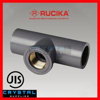 Gambar TEE DRAT Kuningan RUCIKA ½" inch AW PVC / Faucet Tee Metal TDD T 1/2" dari Crystal Supplier Kota Semarang 1 Tokopedia