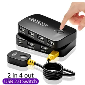 GAINTECH USB Sharing Switch 2 in 4 out / 4 in 4 out USB 2.0 Free Kabel