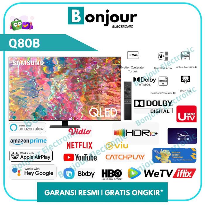 Gambar SAMSUNG 65Q80B QLED 65 UHD SMART TV SAMSUNG 65 Inch QA65Q80BAKXXD 65 dari Bonjour Electronic Official Kota Depok Tokopedia