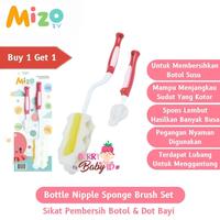 Gambar Buy 1 Get 1 Mizo Deluxe Bottle & Nipple Sponge Brush Set Sikat Botol dari Berry Baby Kota Bandung 1 Tokopedia