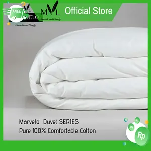 Duvet Cover Katun Jepang by Marvelo 240cm - Putih