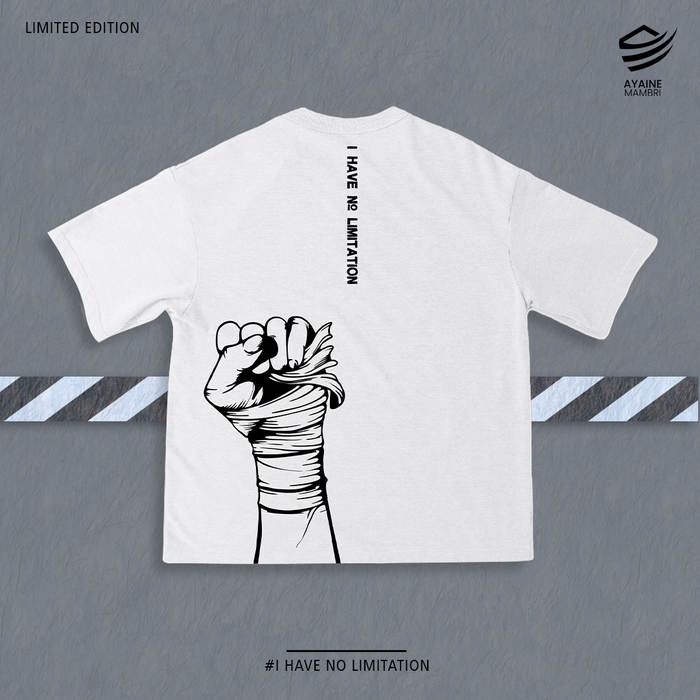 Gambar Ayaine Mambri Struggle For Dreams Oversized T-Shirt - White dari Ayaine Mambri Official Jakarta Pusat Tokopedia