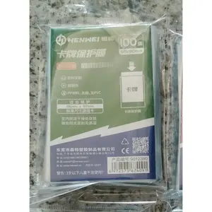 HENWEI plastik pelindung kartu trading card slevees bening 58 × 90 mm