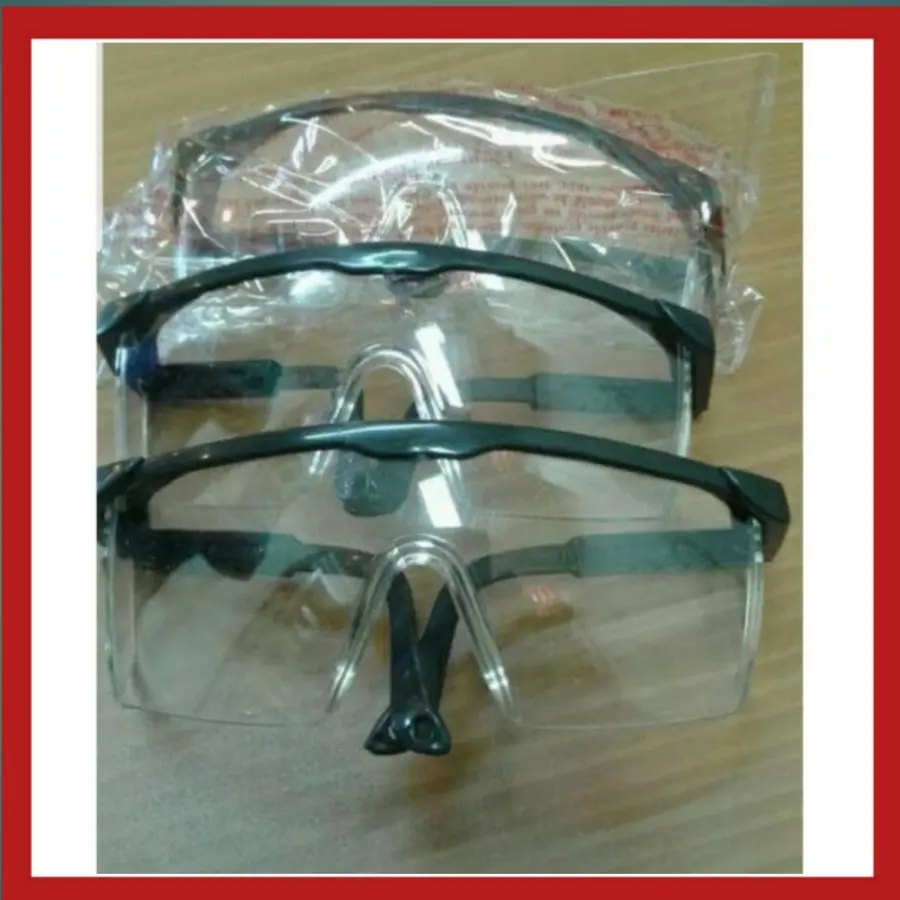Kacamata Safety Glasses Kaca Mata Kerja Gerinda Murah Clear Bening