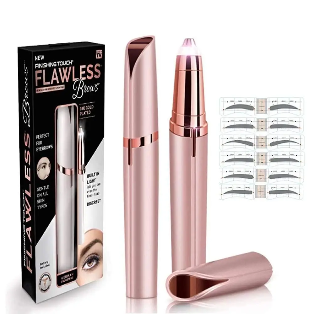 alat cukur alis Elektrik / alat cukuran pencukur flawless brows