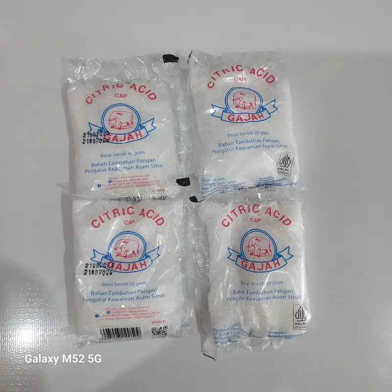 CITRIC ACID / ASAM SITRUN / ASAM SITRAT CAP GAJAH 50 0