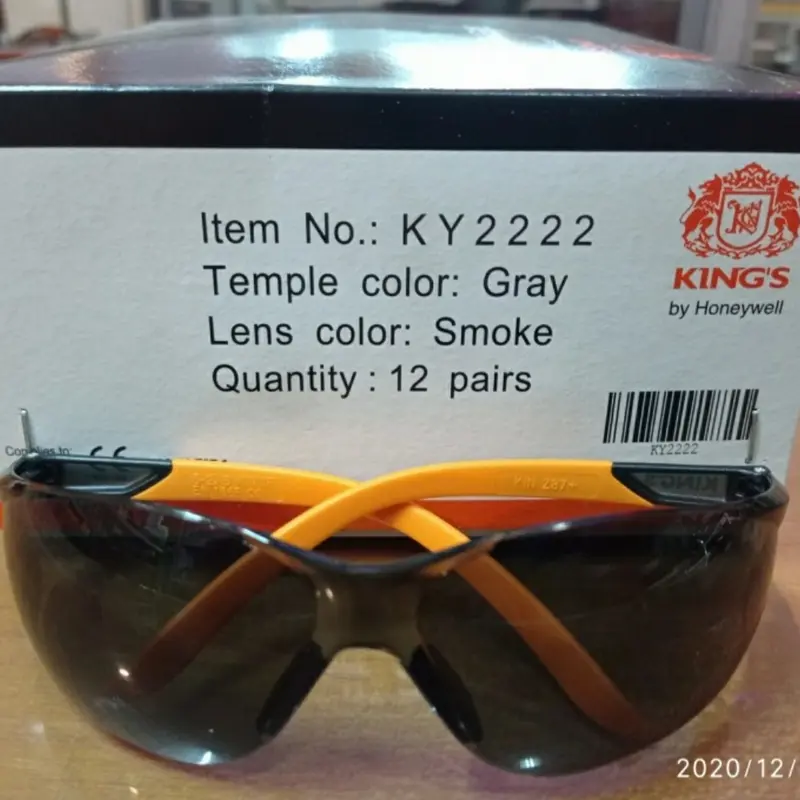 kacamata safety king's ky 2222 Lens Smoke Original 0