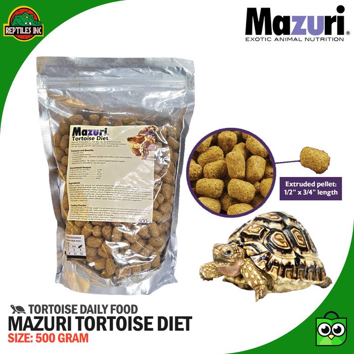 Gambar MAZURI Tortoise Diet 500gr / Pelet Makanan Kura Torto Darat dari ReptilesInc Kota Administrasi Jakarta Utara Tokopedia