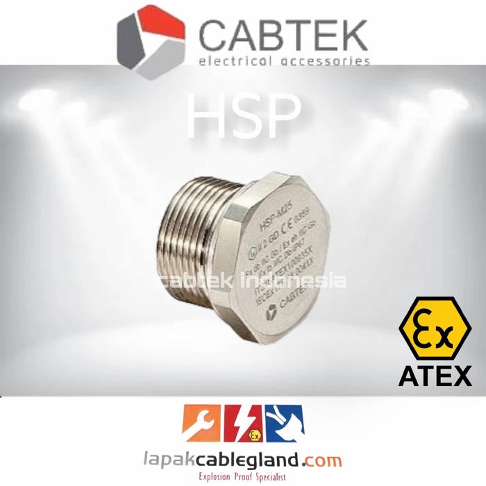 Promo CABTEK Exproof Stopping Plug HSP M20 Stainless Steel SS316 c/w ...